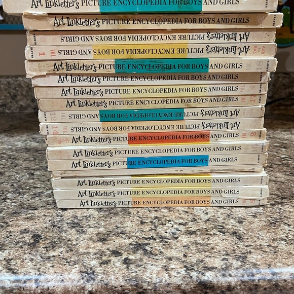 18 vintage "Art Linkletter's Picture Encyclopedia for Boys and Girls" books. - Picture 3 of 5